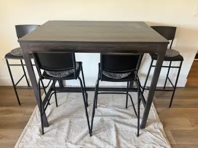 Bar Height Dining Table and chairs - IKEA, View more