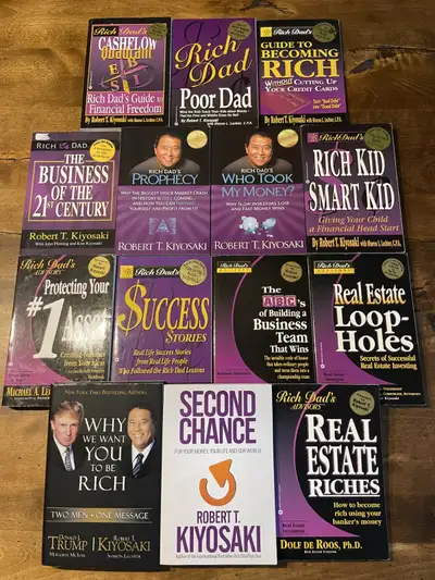 "Escape the Rat Race. Build Real Wealth." The following Rich Dad books are available, all in excelle...