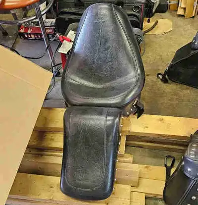 Enhance your ride with this used motorcycle seat, designed for comfort and style. This seat appears...