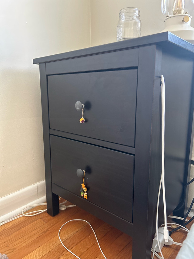 IKEA HEMNES black night stand in Dressers & Wardrobes in City of Toronto - Image 3