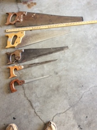 Variety of wood saws, 5