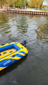 intex inflatable boat 3 person 