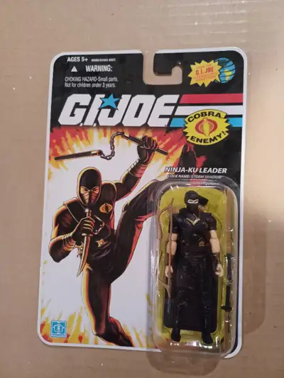 Storm Shadow Ninja-Ku Leader GI Joe 25th Anniversary MOC 2008 Never been opened. The packaging is in...