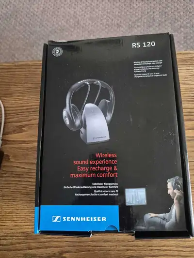 Sennheiser RS 120 on ear wireless headphones, View more