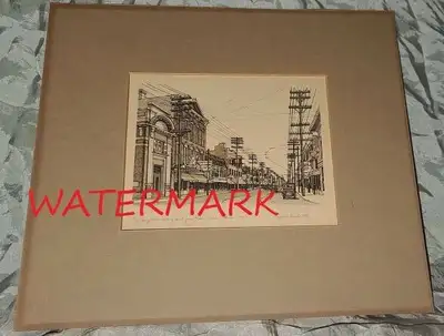 RARE CANADIAN ARTWORK, TORONTO, SIGNED, & DATED, 1981, View more