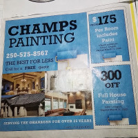 Champs Painting from $175/room includes paint 