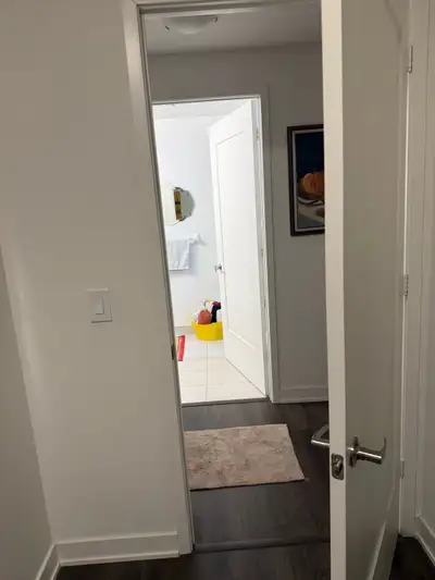 Furnished 1 bedroom condo for short term sublet. 24 hour concierge , gym, sauna, and steam room. Clo...