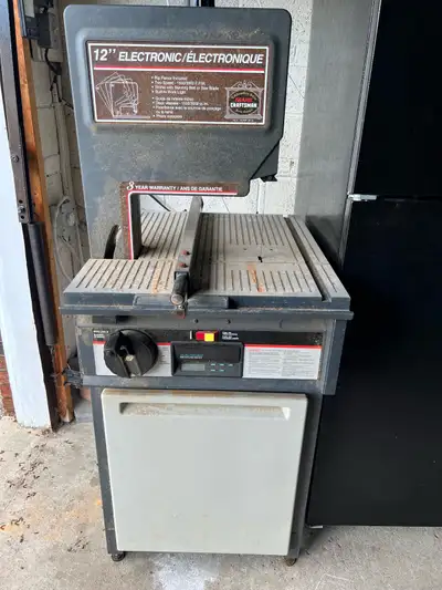 Good condition Craftsman brand 12-inch electronic table saw $70, View more