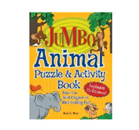 JUMBO - Brand New Animal Puzzle and Activity Book