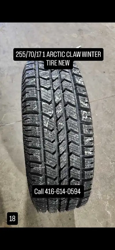 I am selling a new 255/70/17 Arctic Claw Winter Tire, perfect for ensuring safety and control during...