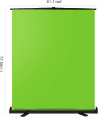 Yesker Green Screen Wrinkle-Resistant Portable Collapsible Chrom