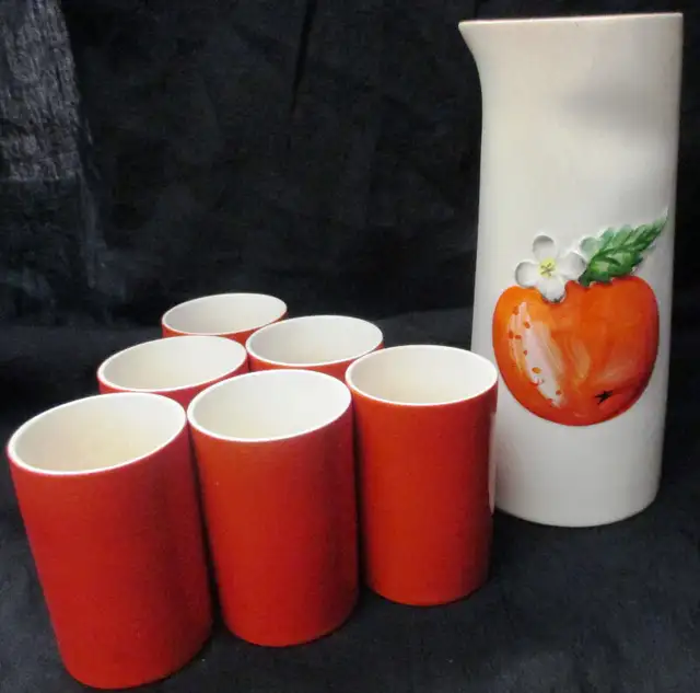 Vintage Japan 1962 Holt Howard Orange Juice Pitcher and Cups in Other in Stratford - Image 2