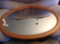 MIRROR - OBLONG - WOODEN FRAME -