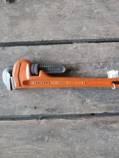 14 inch Ridgid pipe wrench, View more