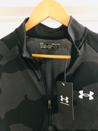 New W/Tags Mens Size Small Under Armour Black Velocity Top