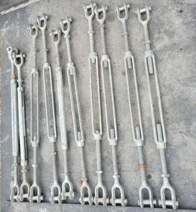 1" X 18" Jaw to Jaw turnbuckle 11 available at 50 each. Located in Southwood off Elbow between Ander...