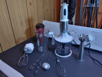 Wolfgang Puck Immersion blender + attachments
