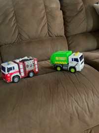 Garbage truck & fire truck 