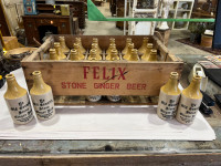 Felix stone ginger beer crate with 24 bottles