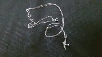 Ster.Siver Dove & Chain 26 in., View more