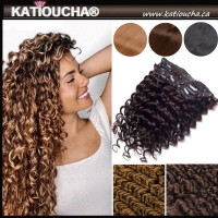 Rallonge À CLIP Cheveux Naturels Brésilen Remy bouclés