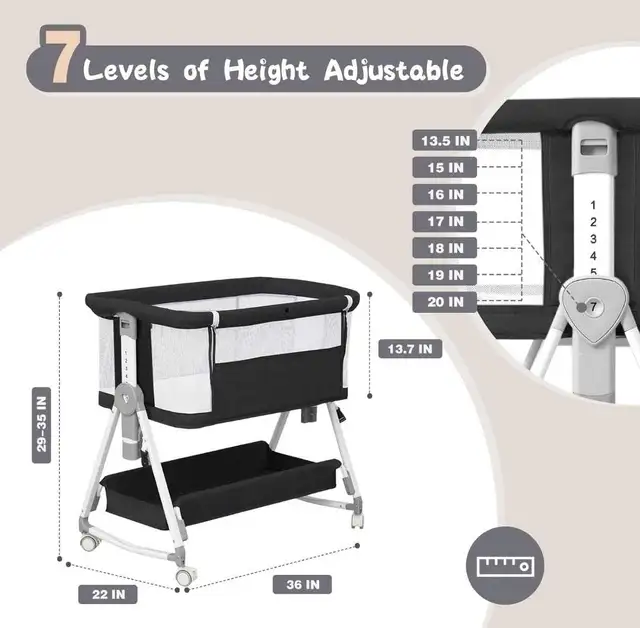 3 in 1 Baby Bassinet  in Cribs in City of Toronto - Image 3