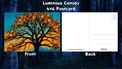 Nightvale Designs-Luminous Canopy 4×6 Postcards, View more