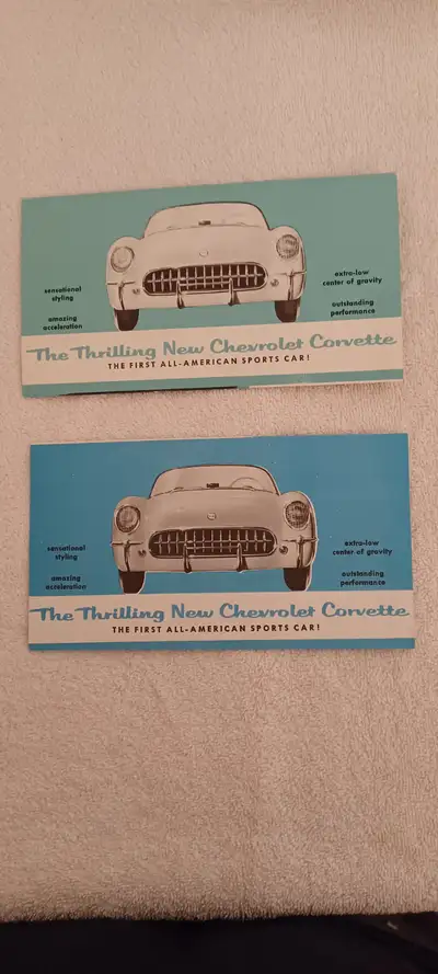Over 1,000 pieces, Chevy Corvette literature plus over 2,000 other brochures and ads for other "spor...