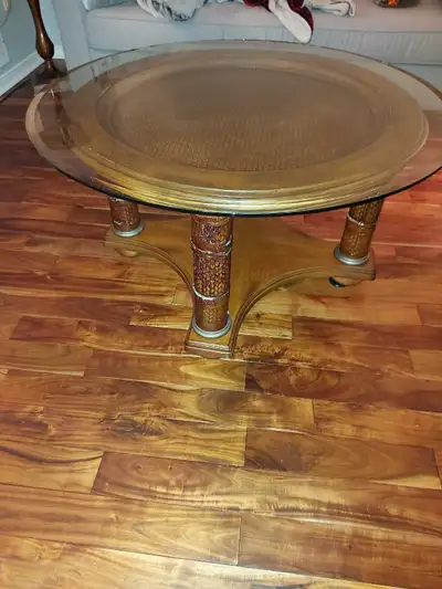 Round Glass Coffee Table, View more