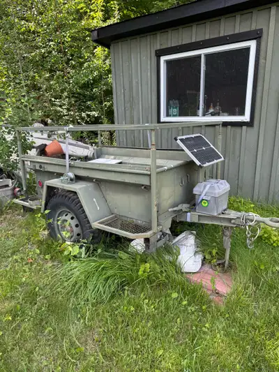 1/4 ton military trailer. Great for an off-road camper trailer build. It was partially converted for...