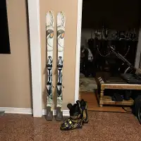 156 Head ski with boots 