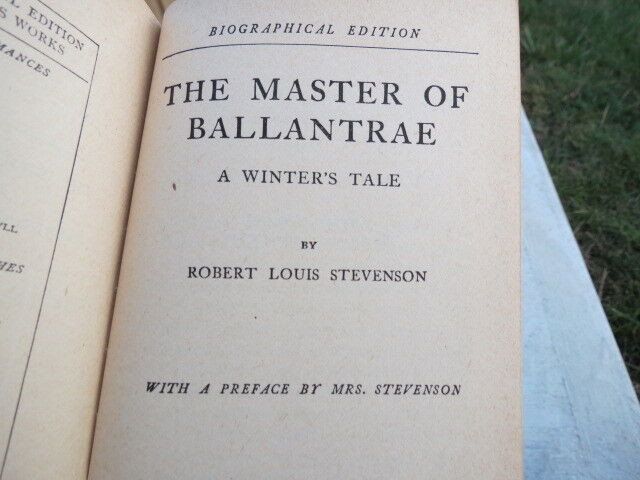 Robert Louis Stevenson- Master of the Ballantrae Book in Arts & Collectibles in Brantford - Image 2
