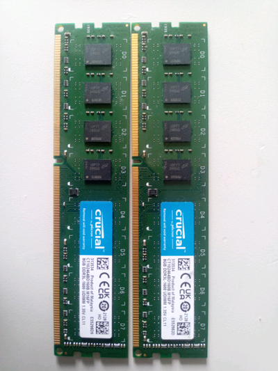 Crucial 16GB (8GBx2) DDR3 1600 Desktop RAM, View more