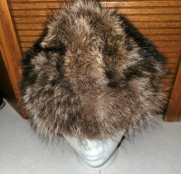 Fur cap with lining
