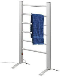 TOYEEKA Towel Warmer Rack Freestanding 6 Bar Electric Warm Bath