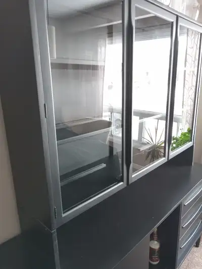 Mid century modern display Hutch, View more