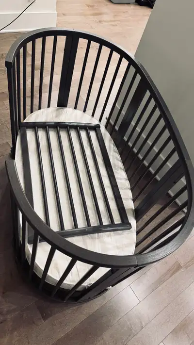 stokke crib Limited color used fair condition , View more