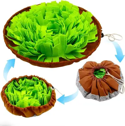 Snuffle Mat for Dogs, Puppy Snuffle Mat Dog Enrichment Toys Brain Stimulating Toys Puzzle Toys Mind...