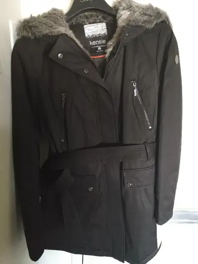Kensie Women's Parka Jacket Black Sz Med, View more