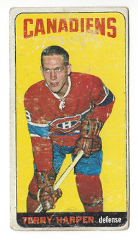Vintage 1964-65 Topps Hockey #3 Terry Harper Montreal Canadiens