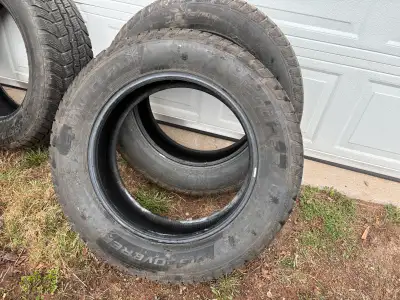Two winter claw and two snow claw. 275/60R20. Got a couple seasons left on them. Free to good home.