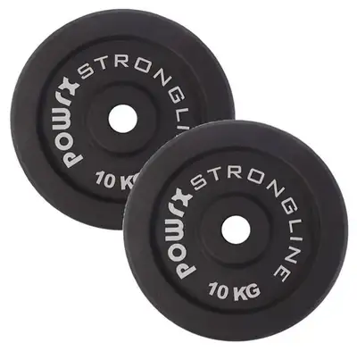 Powrx 2x10kg weight plates, View more