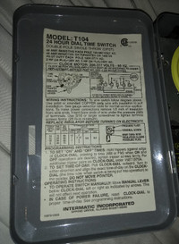 Timer électrique intermatic modèle t104 207/240 volts ,40 AMP