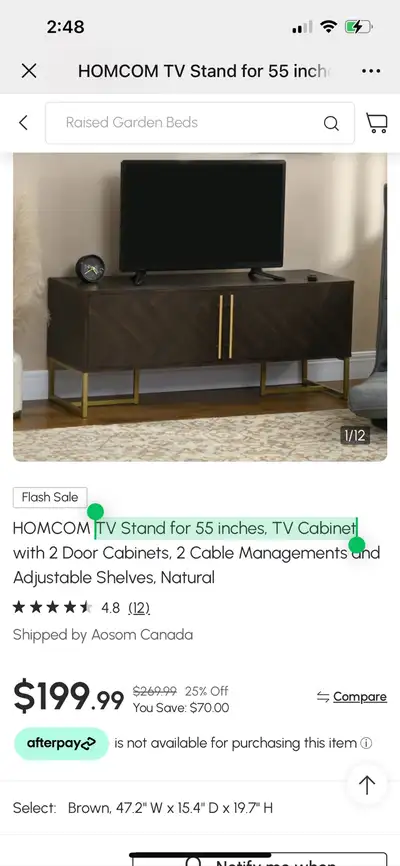 Beautiful modern TV Stand for 55", View more