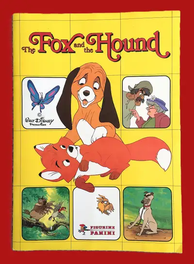 1981 PANINI Disney's The Fox and the Hound Sticker Book COMPLETE, View more