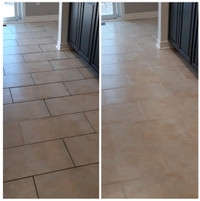 Tile and Grout Cleaning with ColorClad Grout Sealant!
