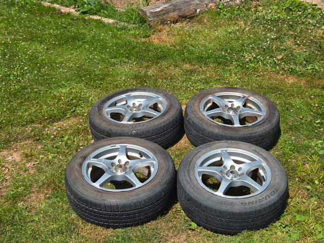 195 60 15" summer tires, 4 bolt rims, multiple fit in Tires & Rims in New Glasgow - Image 3