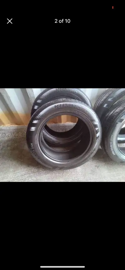 Set of 4 KUMHO all season tires (205 55 16) LIKE NEW