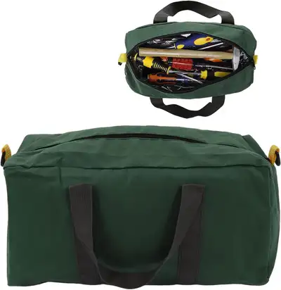 (New)Wide Mouth Tool Bag,20 Inch Multifunction Waterproof Oxford, View more
