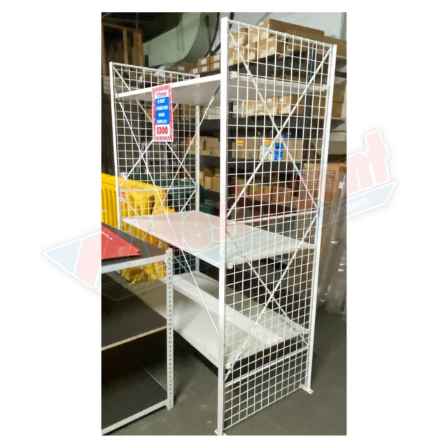3 Shelves White Wire Display in Industrial Shelving & Racking in Edmonton